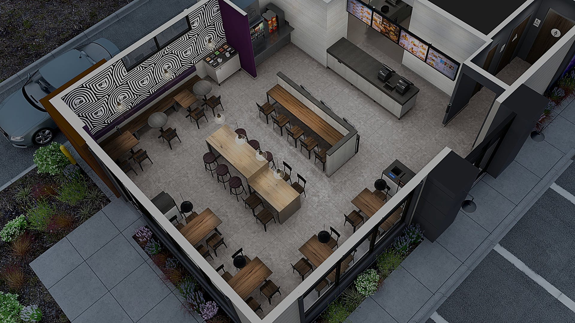 Drive-thru and commercial facility upgrade